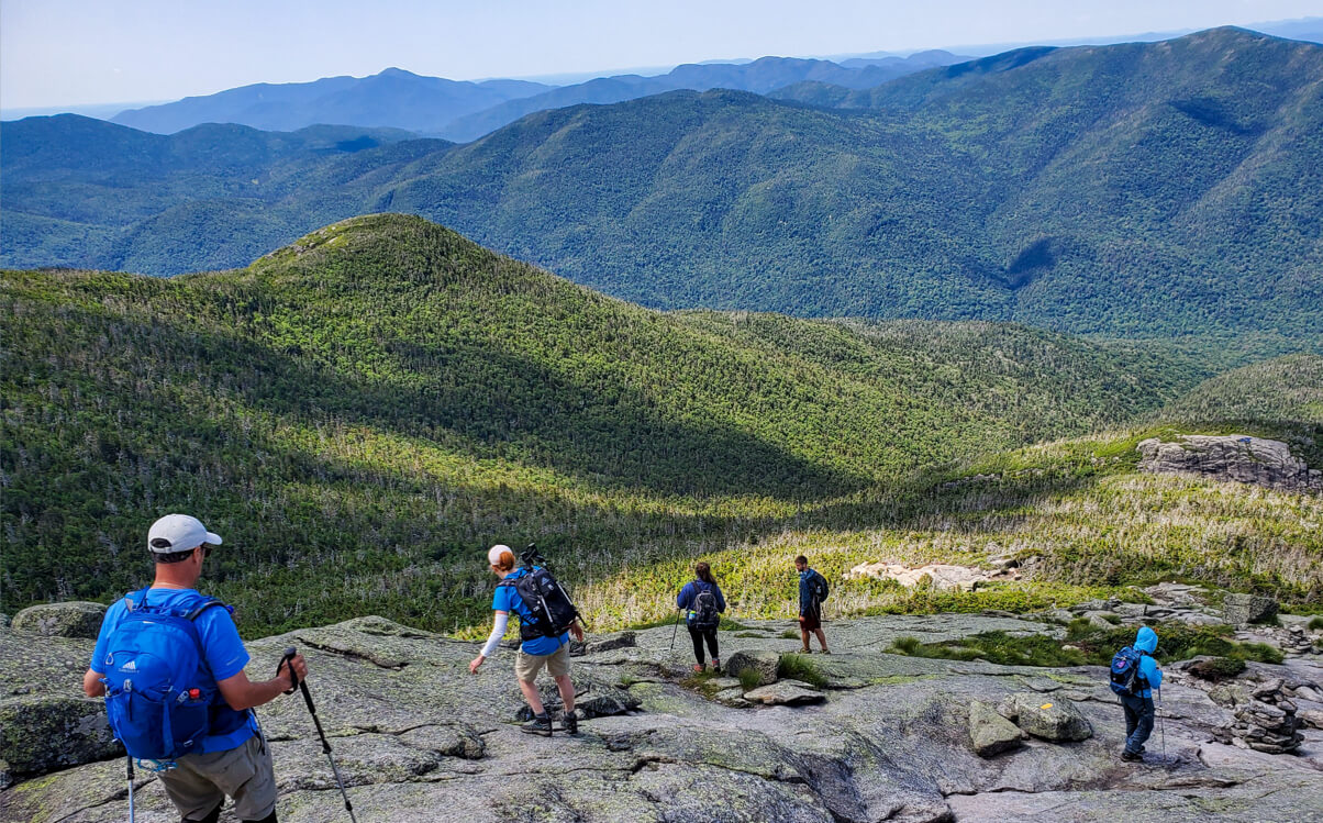 adirondacks hiking down - Himalayan Institute