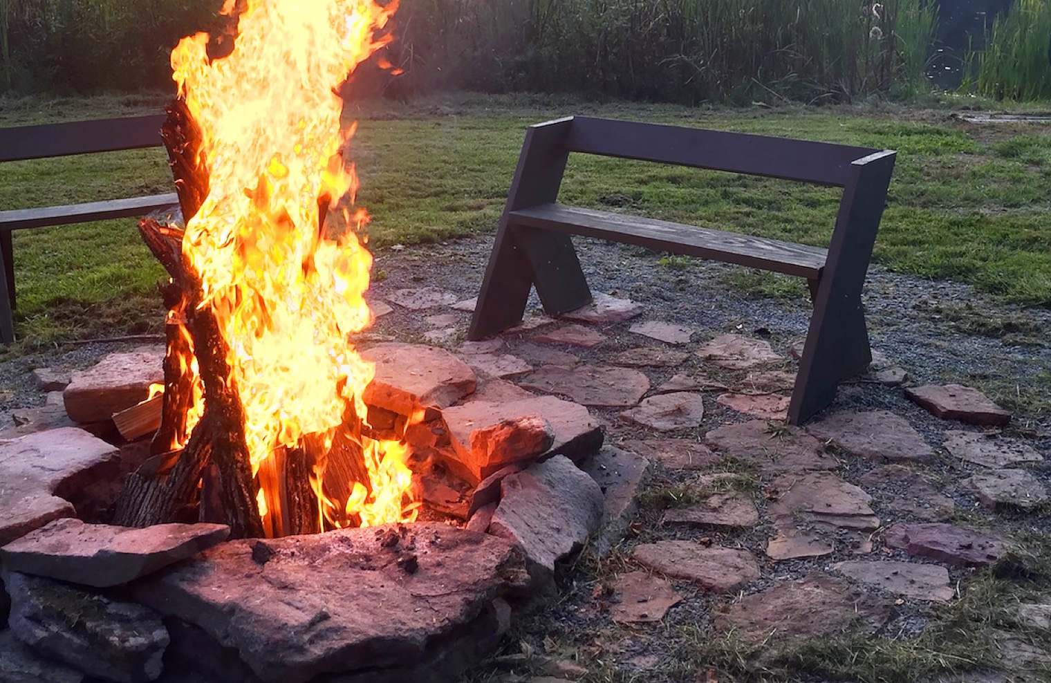 Sunset Pond Campfire